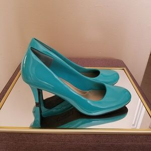 Turquoise heels